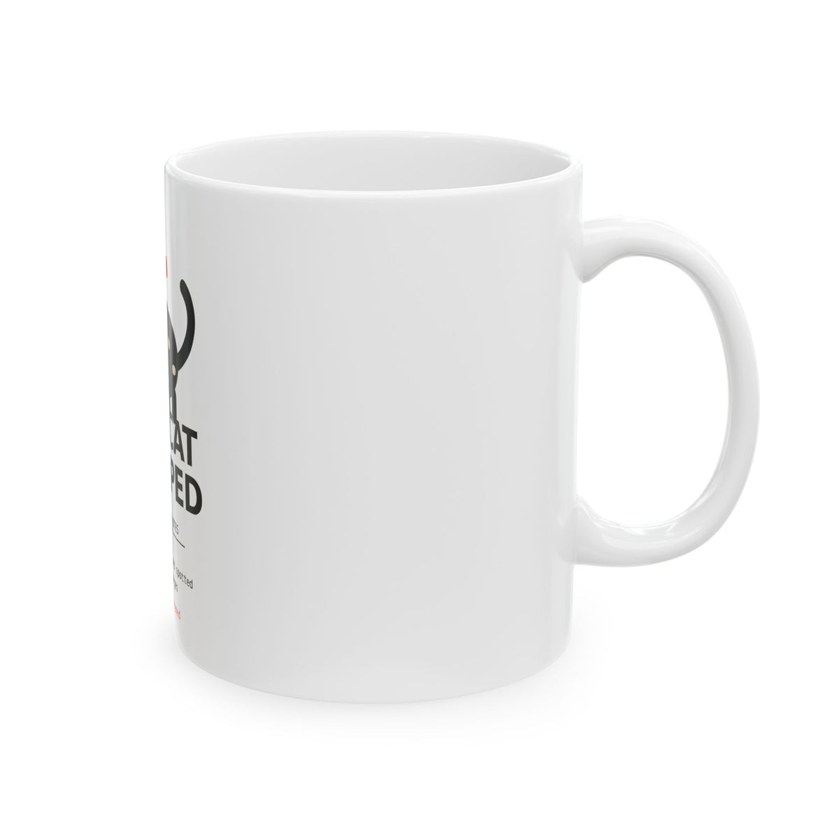 New Cat Dropped Mug, Patch Notes Cat Coffee Mug, 11oz